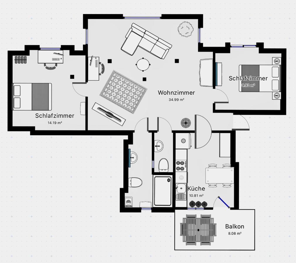 Woelkchen - Wohnung Mit Balkon, Holzdielen & Tv Μπρέμερχαφεν Εξωτερικό φωτογραφία